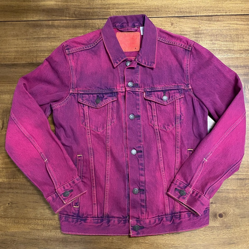 Levi’s Magenta Denim Jacket